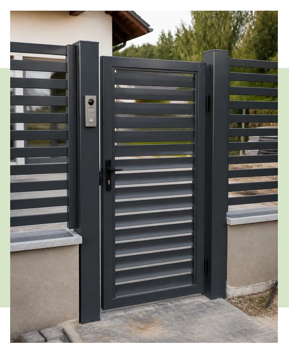 Изготовление и монтаж калитки с домофоном под ключ в Кузнецке